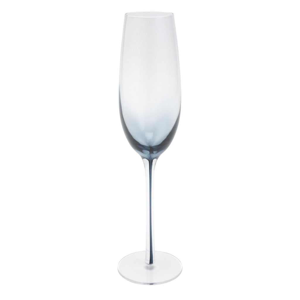 Habitat Navy Stem Champagne Flute Glass