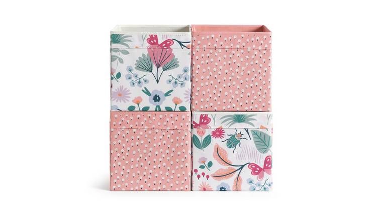 Habitat Pack of 4 Luna Canvas Box