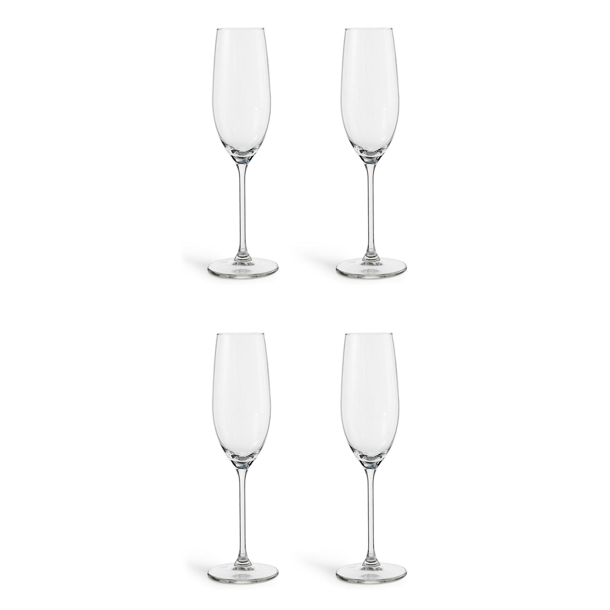 Habitat Portofino Champagne Flutes Glass 4pk