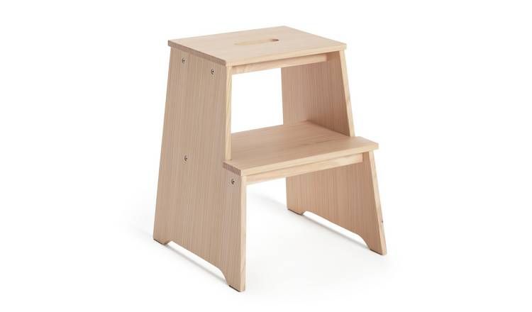 Habitat Seoul Solid Wood Step Stool - Natural