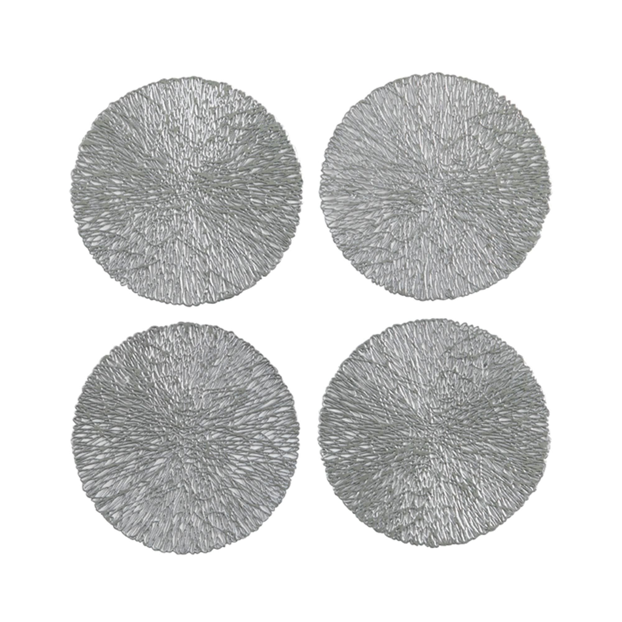 Habitat Silver Cut Out Coaster 4pk