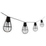 Habitat Solar Bronze Caged Bulb String 10L