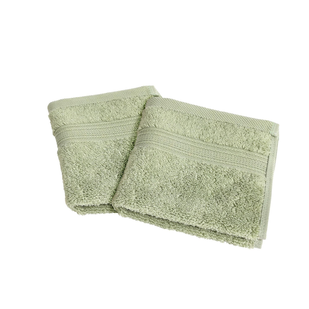 Habitat Supersoft Face Cloth Soft Green 2pk