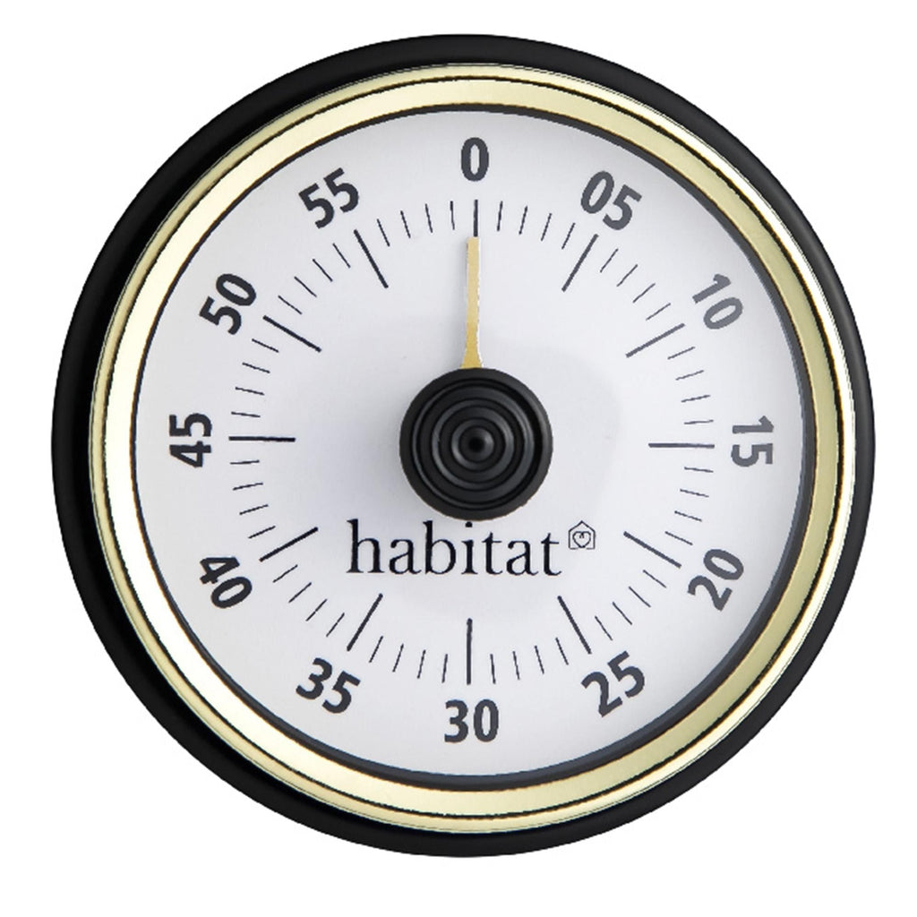 Habitat Winter Bouquet Retro Brass Timer