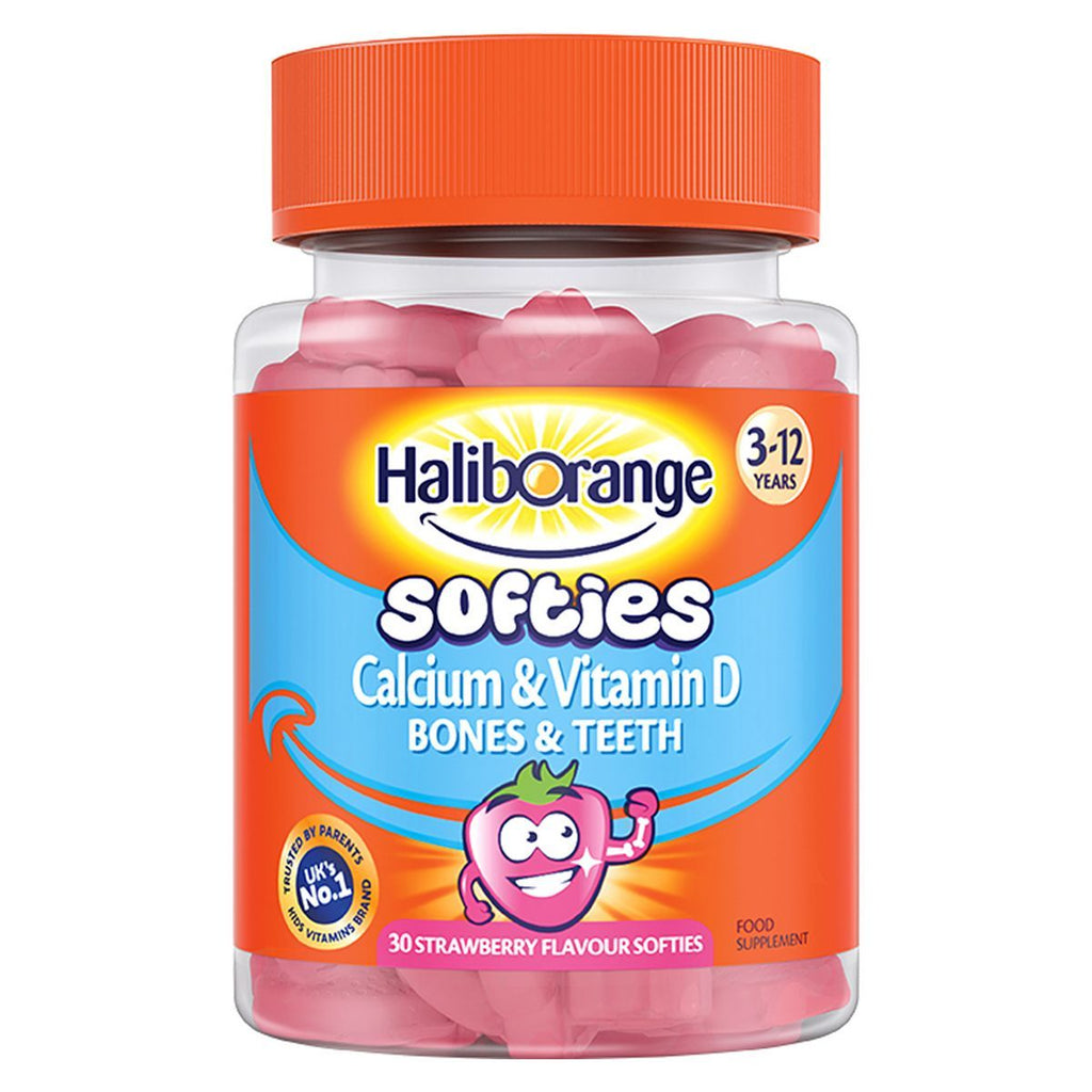 Haliborange 3-12 Years Calcium & Vitamin D - 30 Strawberry Flavour Softies