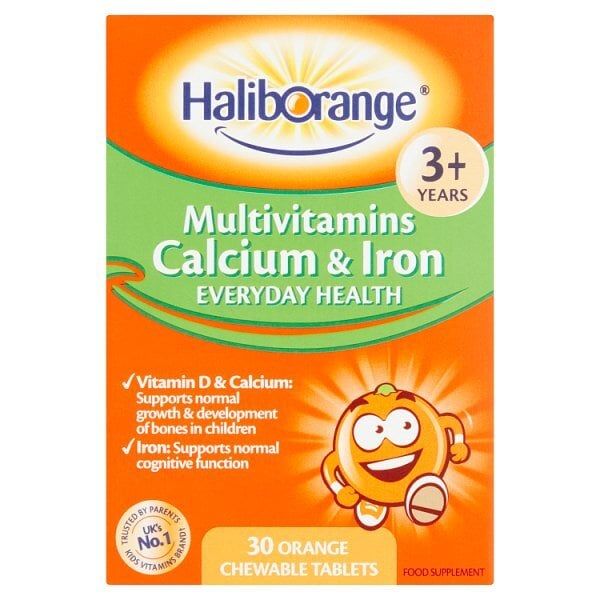 Haliborange Multivitamins Calcium&amp;amp;Iron Chewable - 30 Tablets