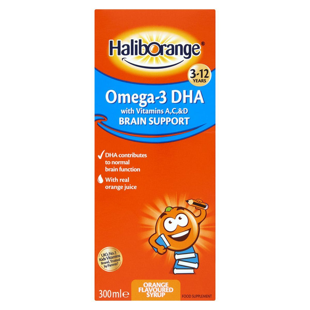 Haliborange Omega-3 DHA Orange Flavoured Syrup 300ml