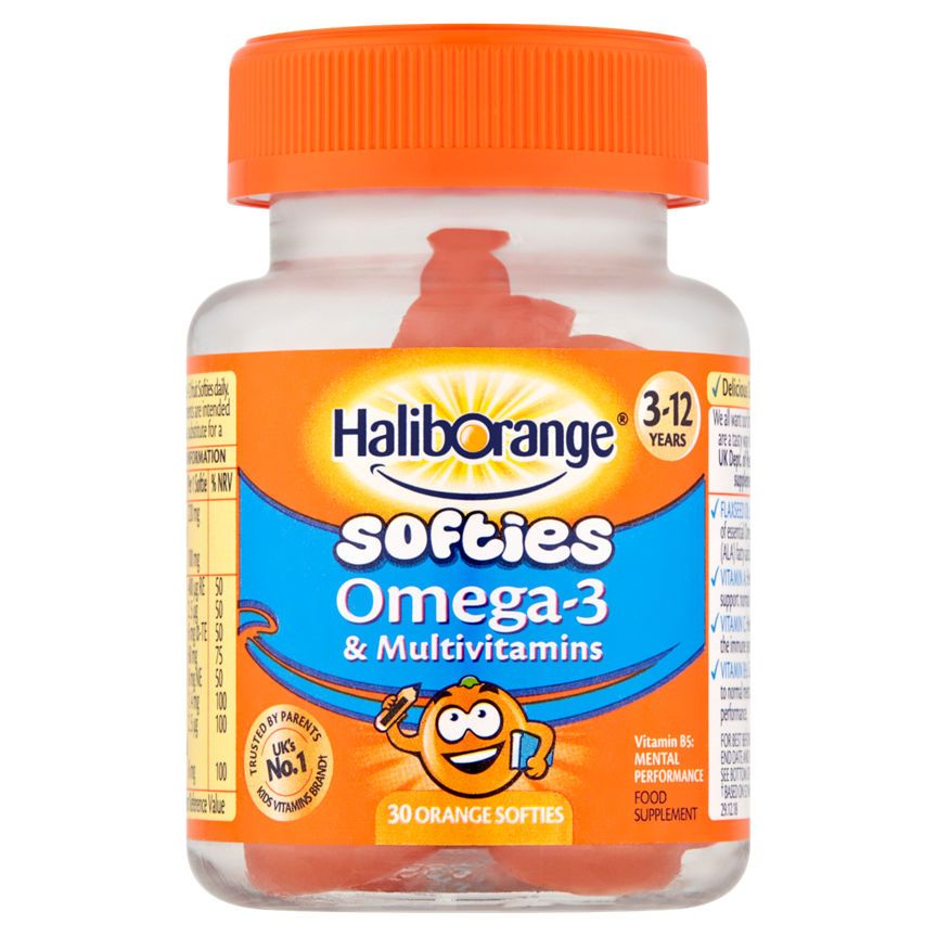 Haliborange Softies Omega 3 &amp;amp; Multivitamins 3-12 Years