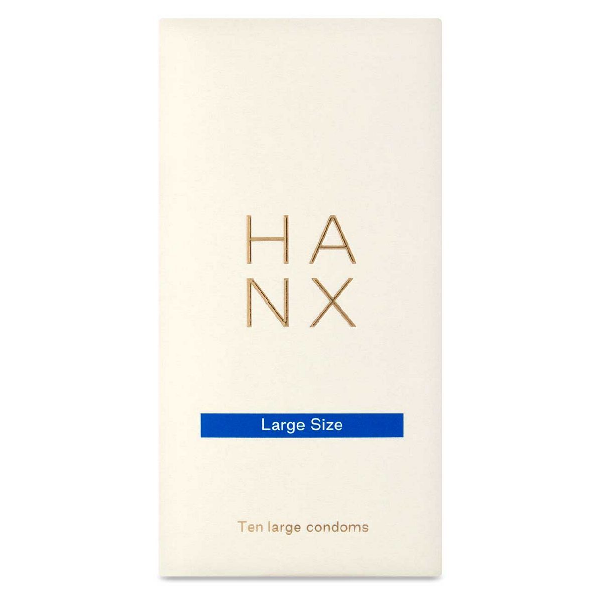 Hanx Ultra-Thin Large Size Vegan Condoms - 10 Pack