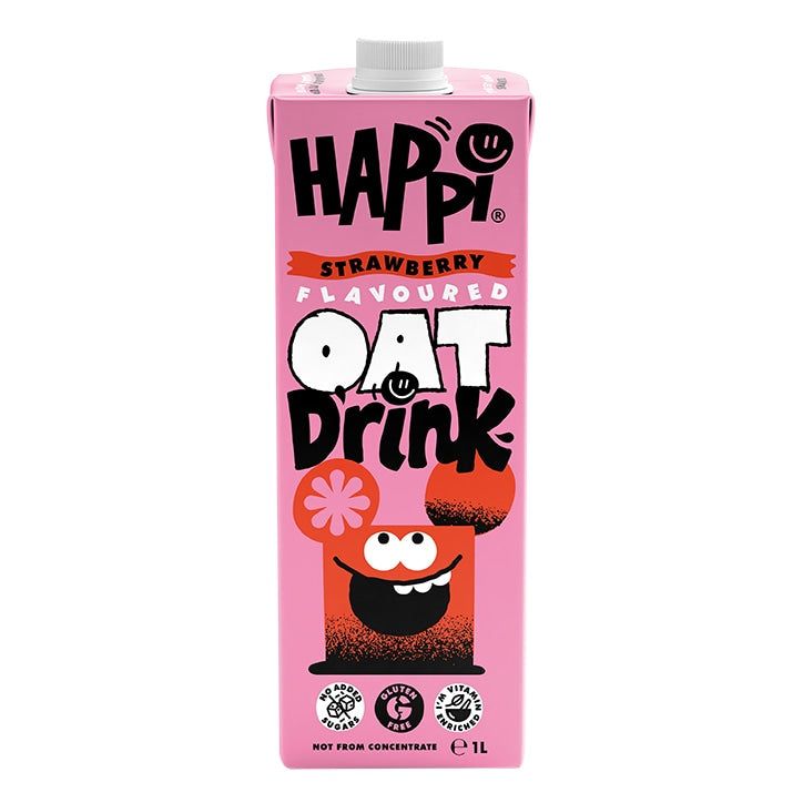 Happi Strawberry Flavoured Oat Drink 1L