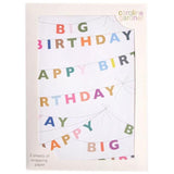 Happy Birthday Bunting Gift Wrap Sheets   2 per pack