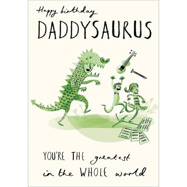 Happy Birthday Daddy-saurus Funny Card