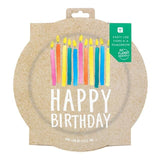 Happy Birthday Recyclable Paper Plates   12 per pack