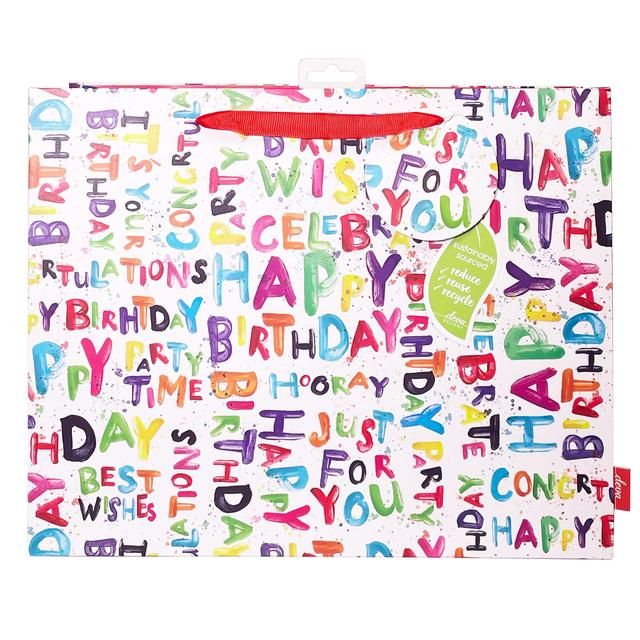 Happy Bright Large Gift Bag