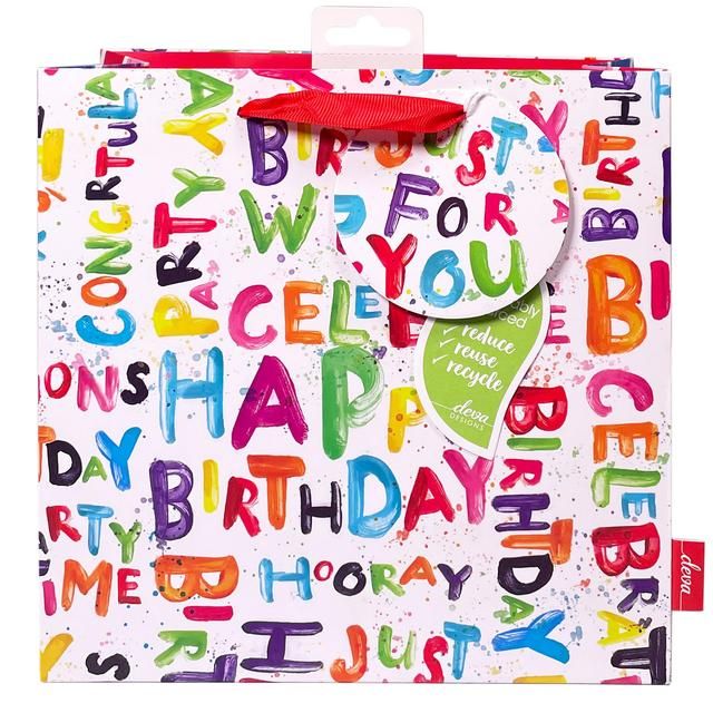 Happy Bright Medium Gift Bag