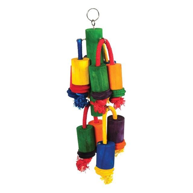 Happy Pet Playtime Multiwood 3 Bird Toy