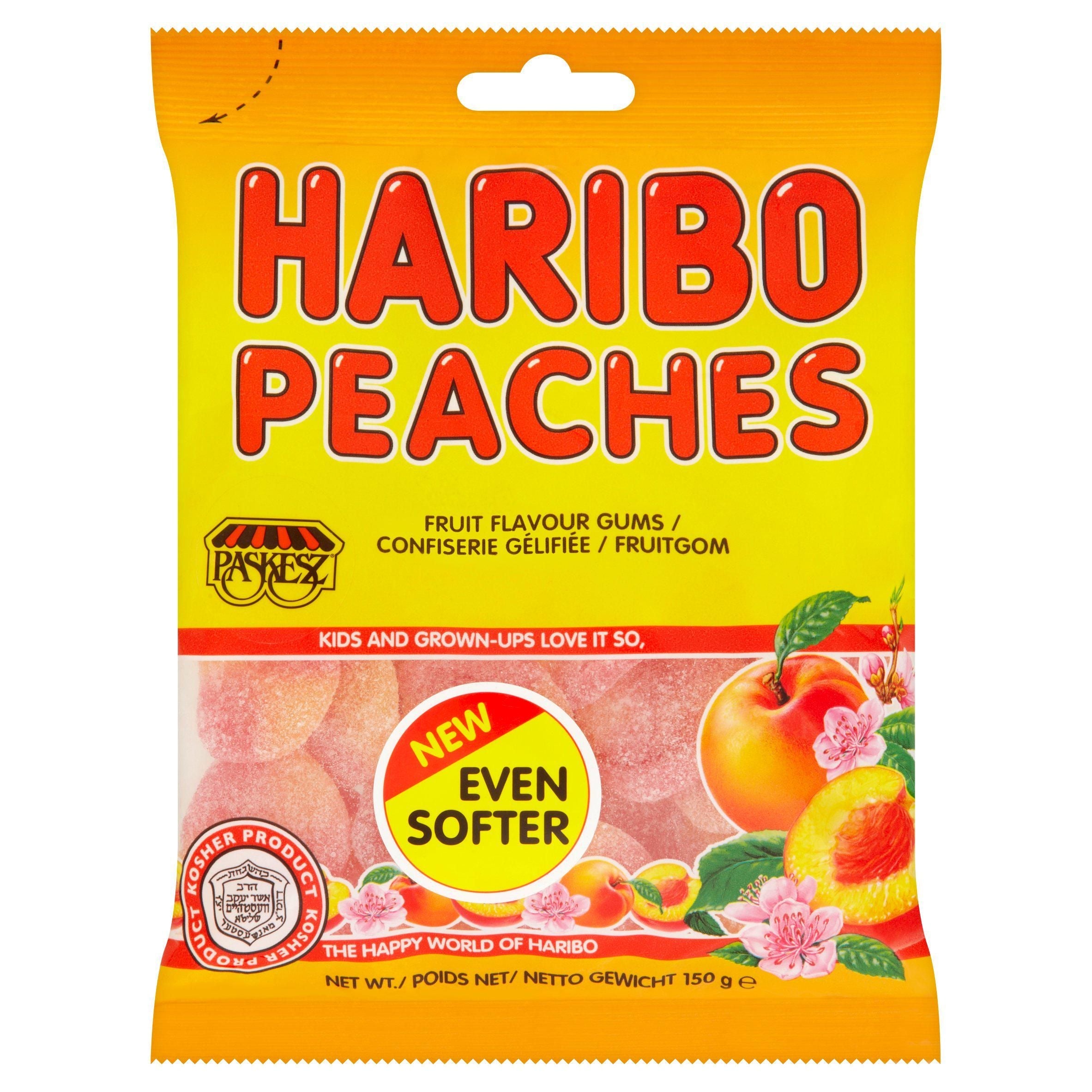 Haribo Peaches Sweets Bag 150g