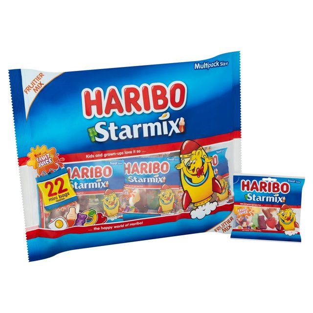 Haribo Starmix Sweets 22 Treatsize Mini Bags   352g