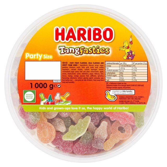 Haribo Tangfastics Sweets Tub   1kg