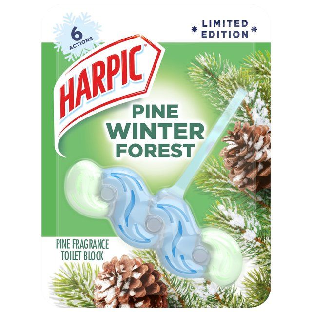 Harpic Fresh Power 6 Rim Block White & Shine Forest Dew Toilet Cleaner