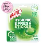 Harpic Hygienic &amp;amp; Fresh Pine Stickers Toilet Freshener