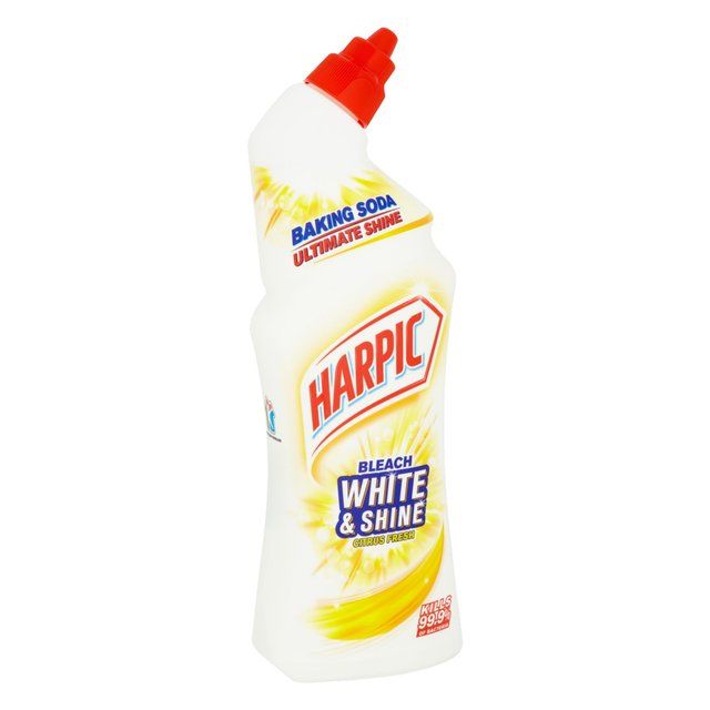 Harpic White &amp;amp; Shine Bleach Citrus Toilet Cleaner Gel   750ml