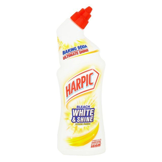 Harpic White &amp;amp; Shine Bleach Citrus Toilet Cleaner Gel   750ml