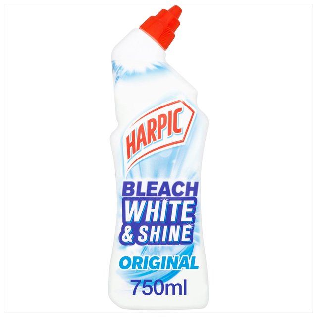 Harpic White &amp;amp; Shine Bleach Original Toilet Cleaner Gel    750ml