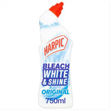 Harpic White &amp;amp; Shine Bleach Original Toilet Cleaner Gel    750ml