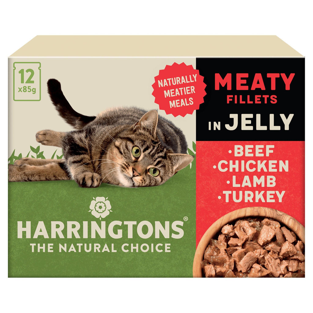 Harringtons Meaty in Jelly Wet Adult Cat Food Multipack 12x85g