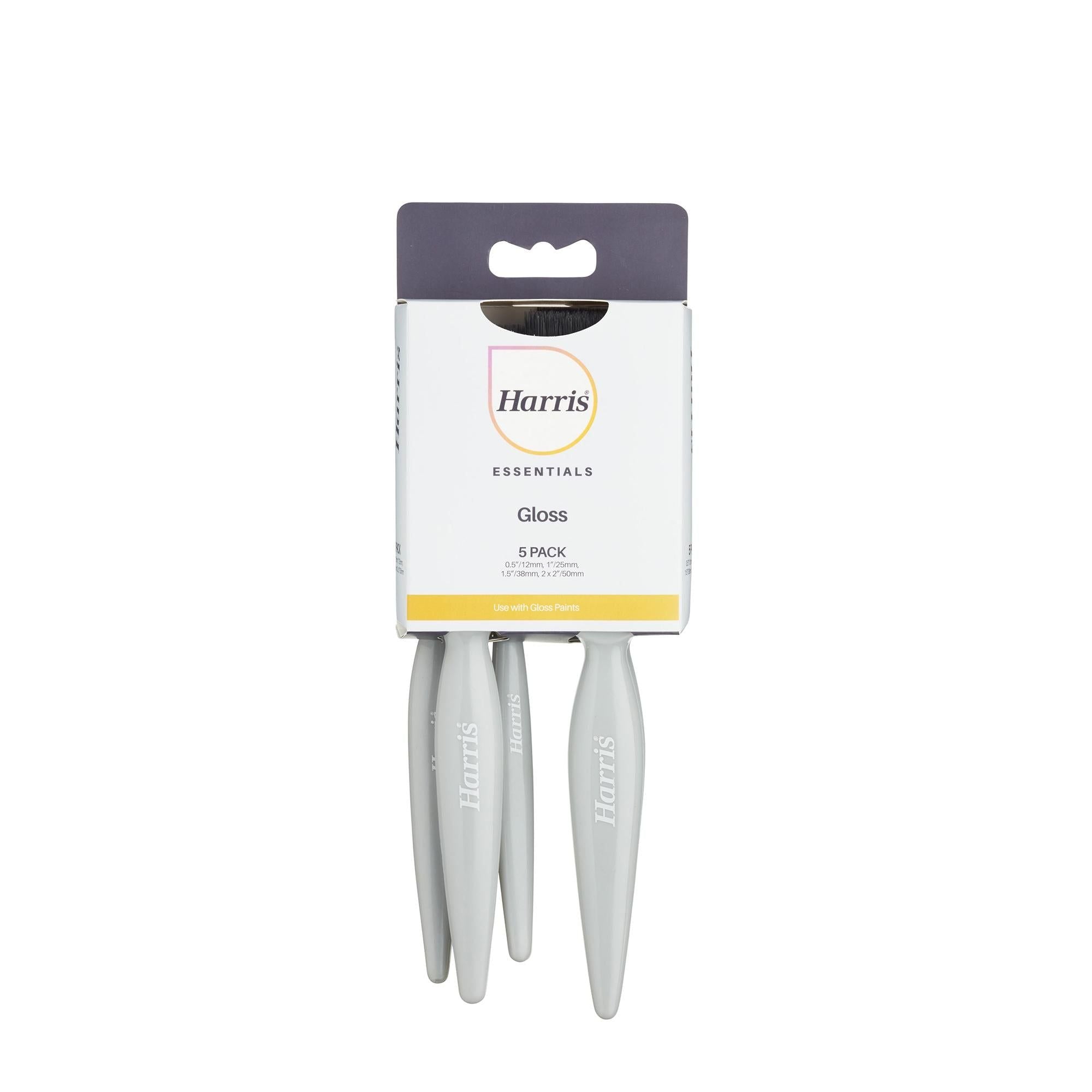 Harris Essentials Woodwork &amp;amp; Gloss 5 Brush Pack