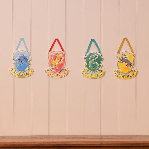 Harry Potter Charms Set of 4 Hanging House Plaques