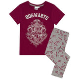 Harry Potter Girls Hogwarts Crest Pyjama Set (11-12 Years)