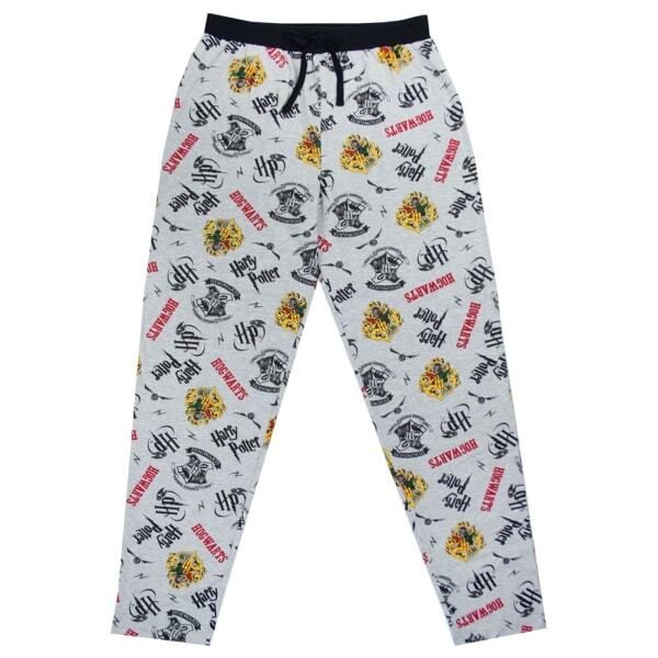 Harry Potter Mens Hogwarts Crest Lounge Pants (S)