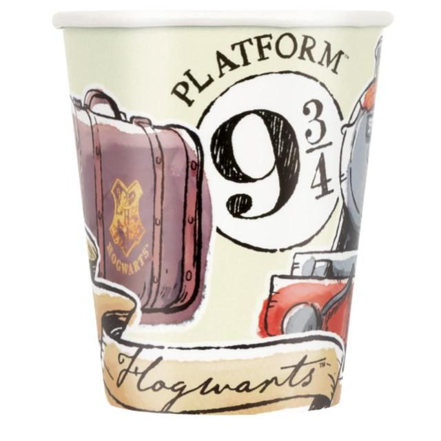 Harry Potter Platform 9 3/4 Paper Party Cups   8 per pack