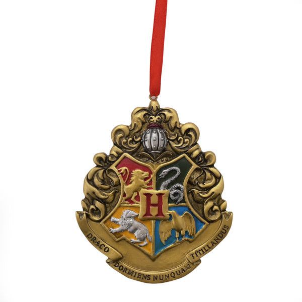 Harry Potter Set of 3 Resin Tree Decs Wand, Crest &amp;amp; Broom