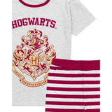 Harry Potter Womens Hogwarts Crest Short Pyjama Set (S)