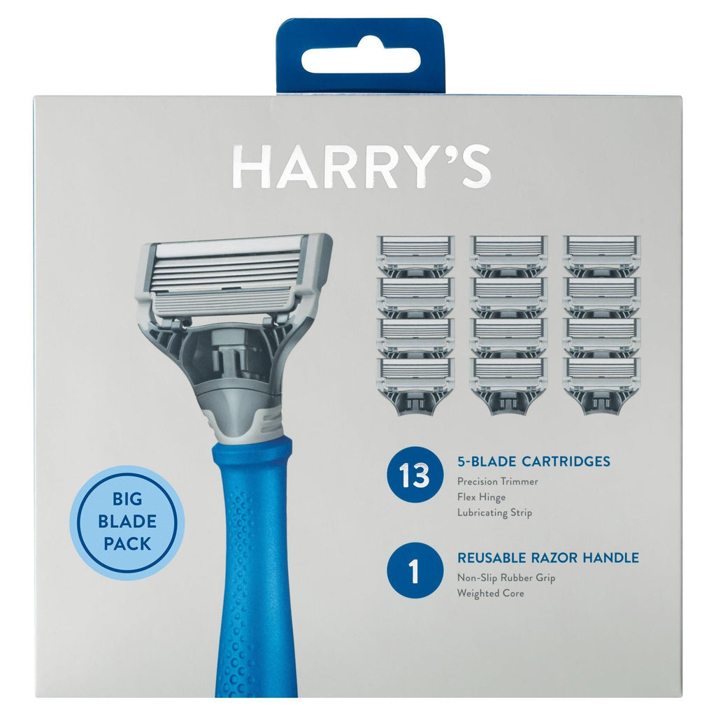 Harry's Men's Razor & 13 Blades Indigo Blue