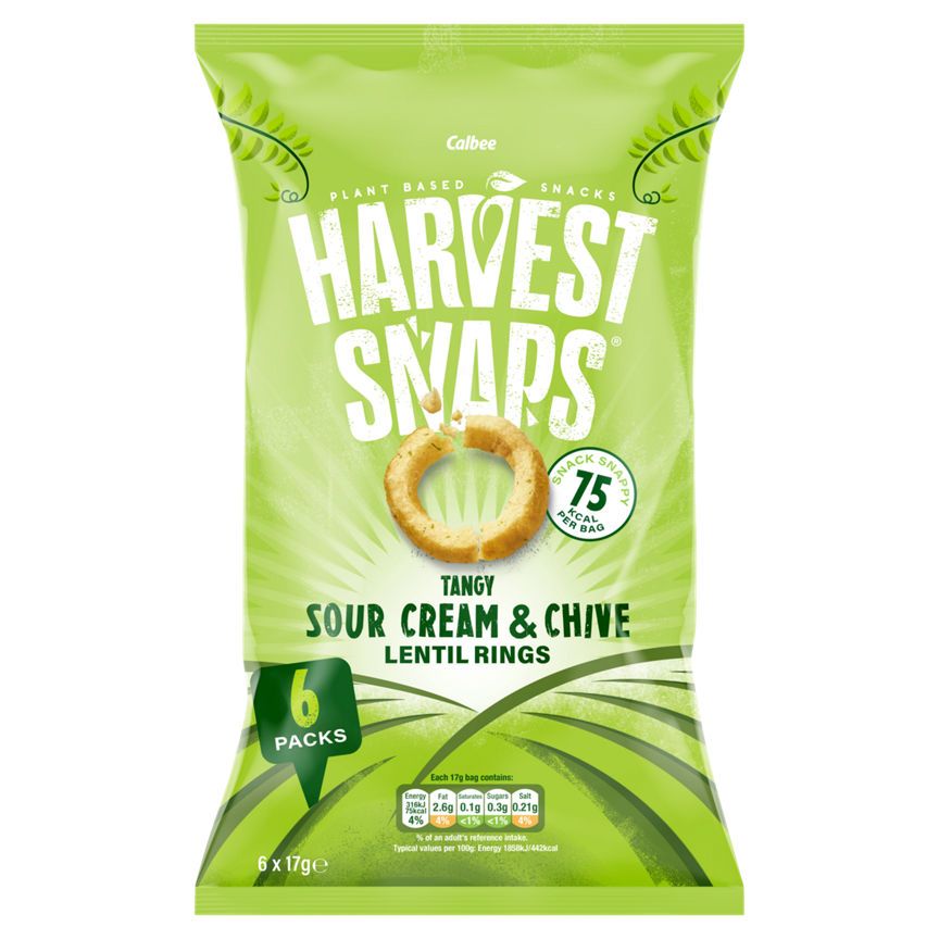 Harvest Snaps Sour Cream & Chive Crunchy Lentil Rings