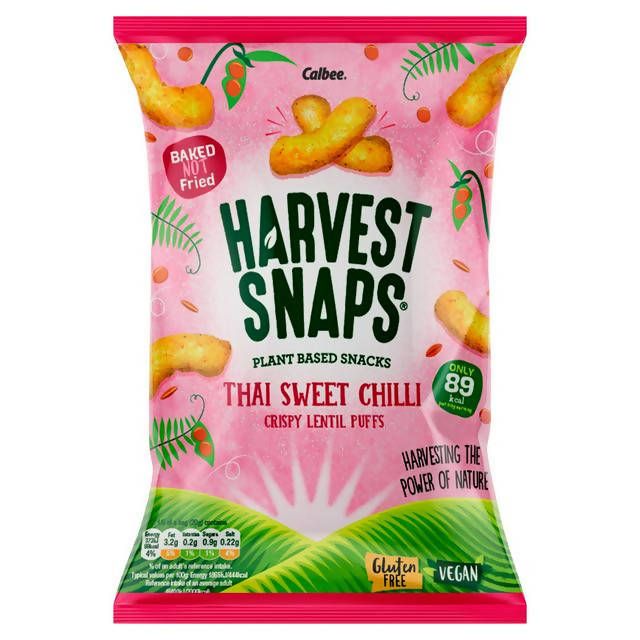 Harvest Snaps Thai Sweet Chilli Crispy Lentil Puffs 100g