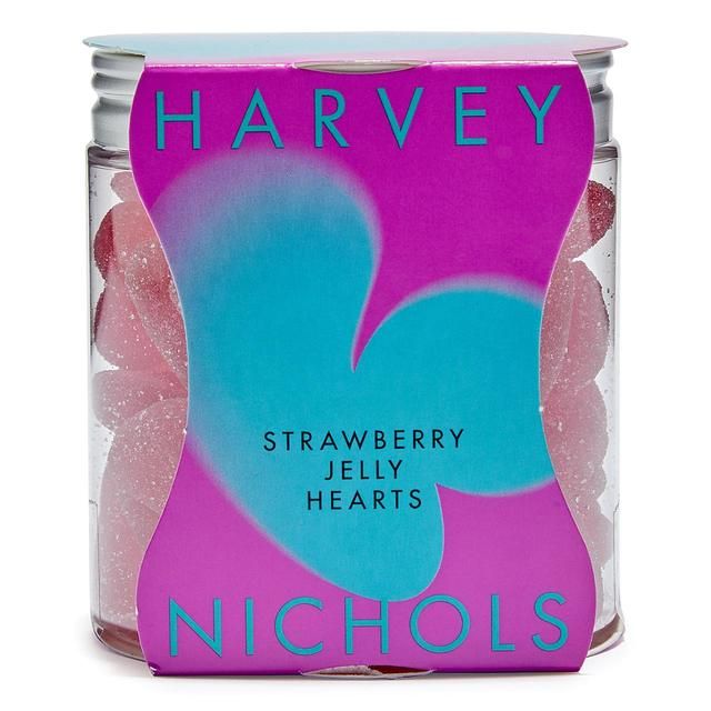 Harvey Nichols Strawberry Hearts Jelly Sweets   90g