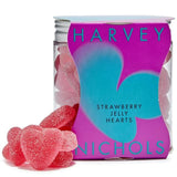 Harvey Nichols Strawberry Hearts Jelly Sweets   90g