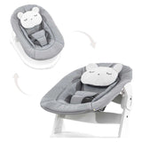 Hauck Alpha Bouncer 2 in 1 - Pastel Bear - Light Grey