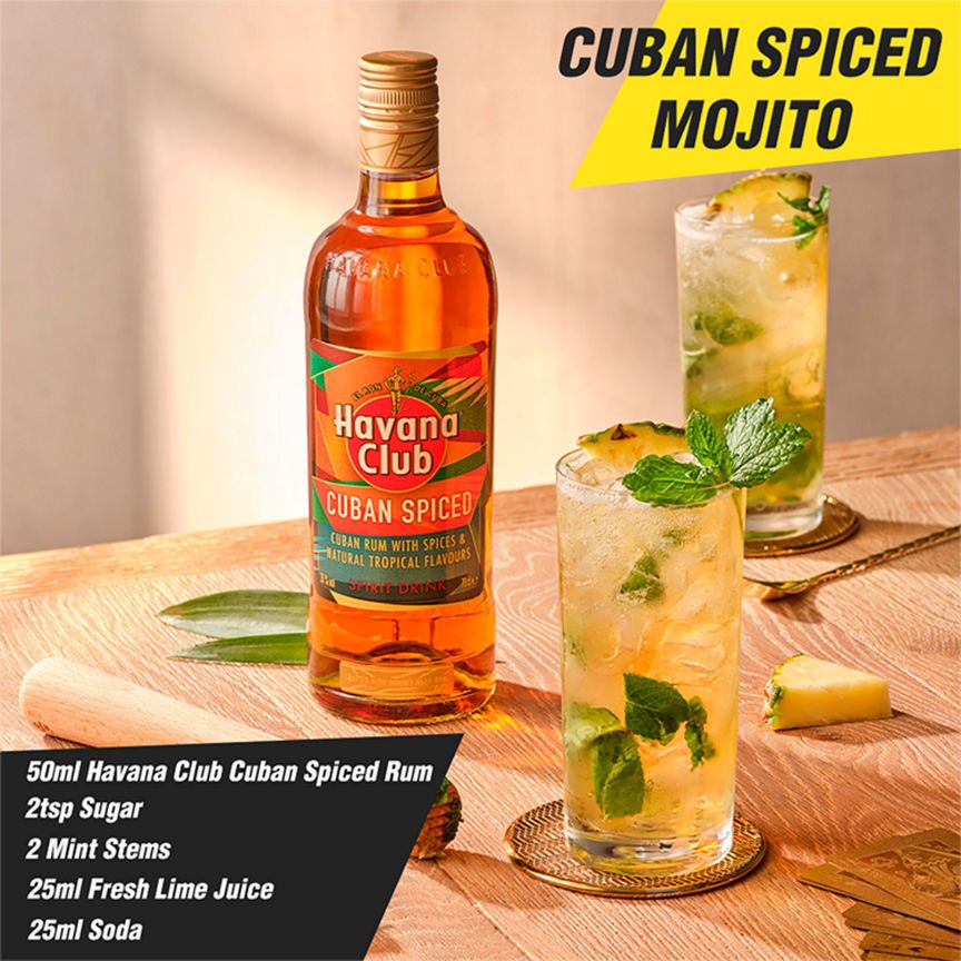 Havana Club Cuban Spiced Rum Spirit Drink