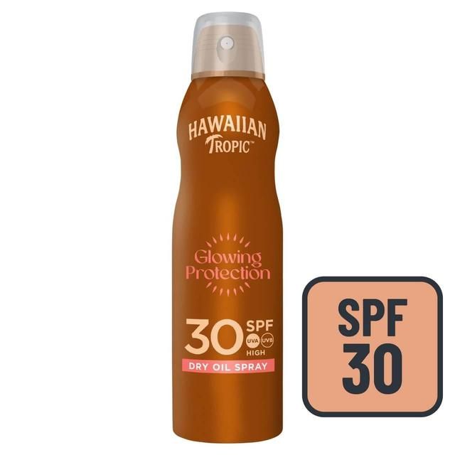 Hawaiian Tropic Protective SPF 30 Dry Oil Continuous Sunscreen Spray   180ml