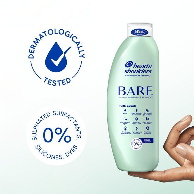 Head &amp;amp; Shoulders Bare Pure Clean Shampoo   400ml