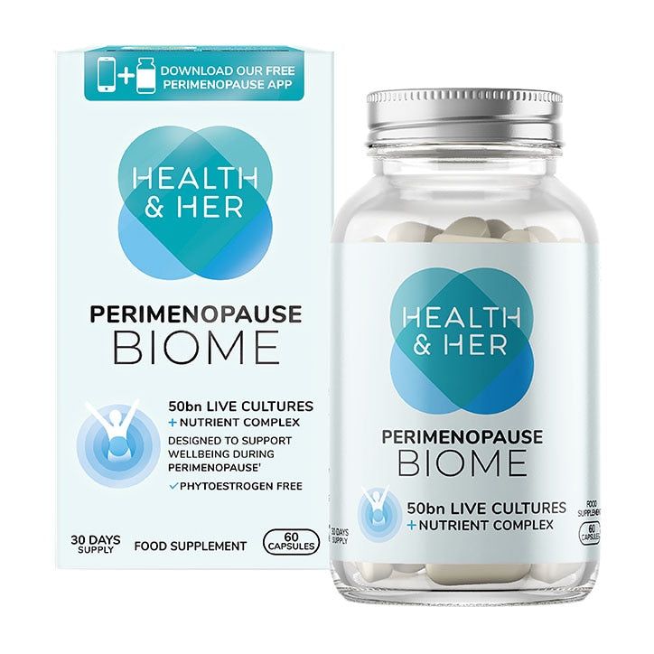 Health &amp;amp; Her Perimenopause Biome Food Supplement 60 Capsules