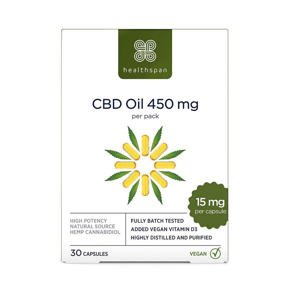 Healthspan CBD Oil 450mg - 30 Capsules