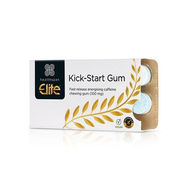 Healthspan Elite Kick-Start Caffeine Gum, 10 Pieces