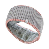 Heat Holders Ladies Fleece Lined Thermal Headband Ribbed Cloud Grey